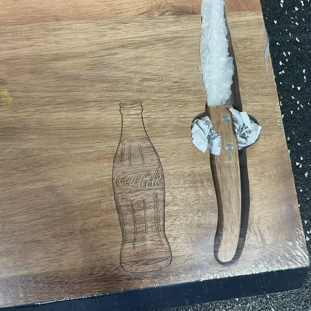 Toscana Coca Cola Delio‎ Acacia Cheese Board and Tools Picnic Time Charcuterie